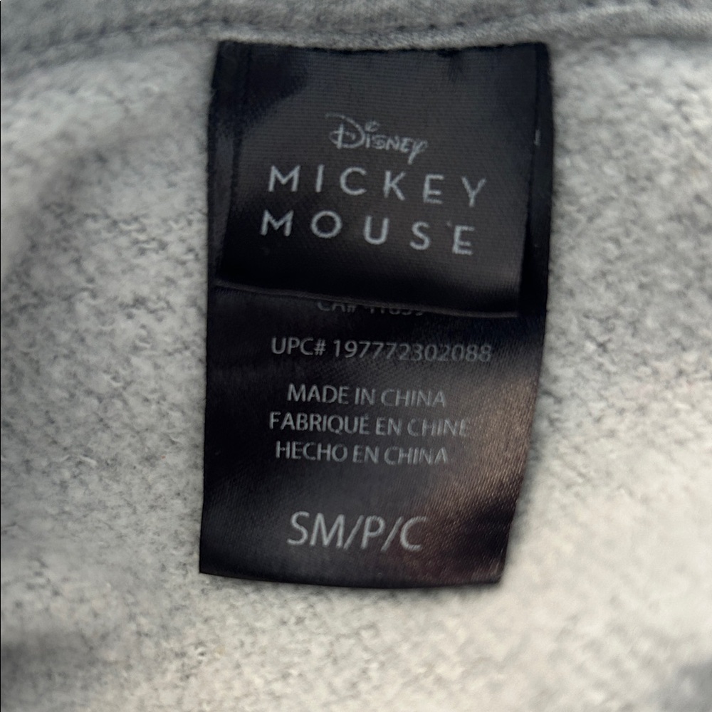 Disney MICKEY MOUSE Gray Pullover Hoodie❤️Size small - Picture 5 of 11